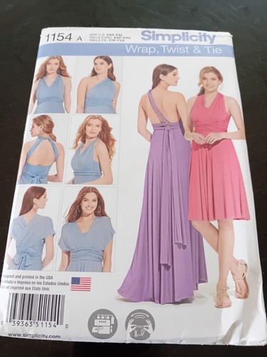 Simplicity 1154 wrap twist - wrap, &