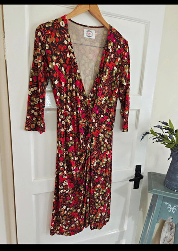 Avoca wrap midi dress - wrap,