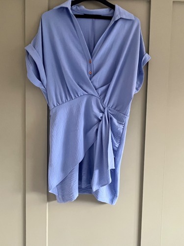 Zara powder blue - zara, dress