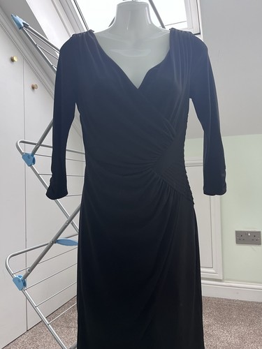 Black lined coast dress with - lined,