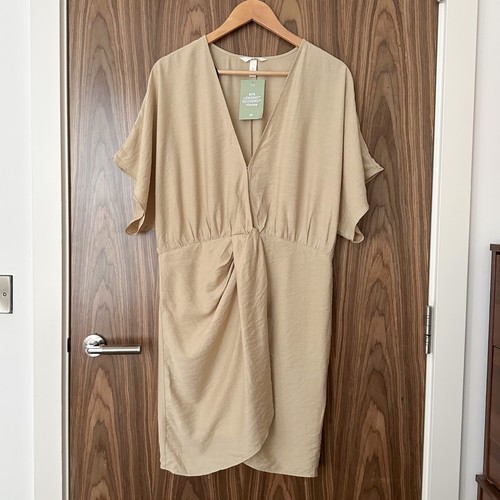 Beige twist front wrap - h&m,