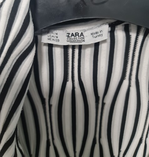 Zara black white - white, stripe